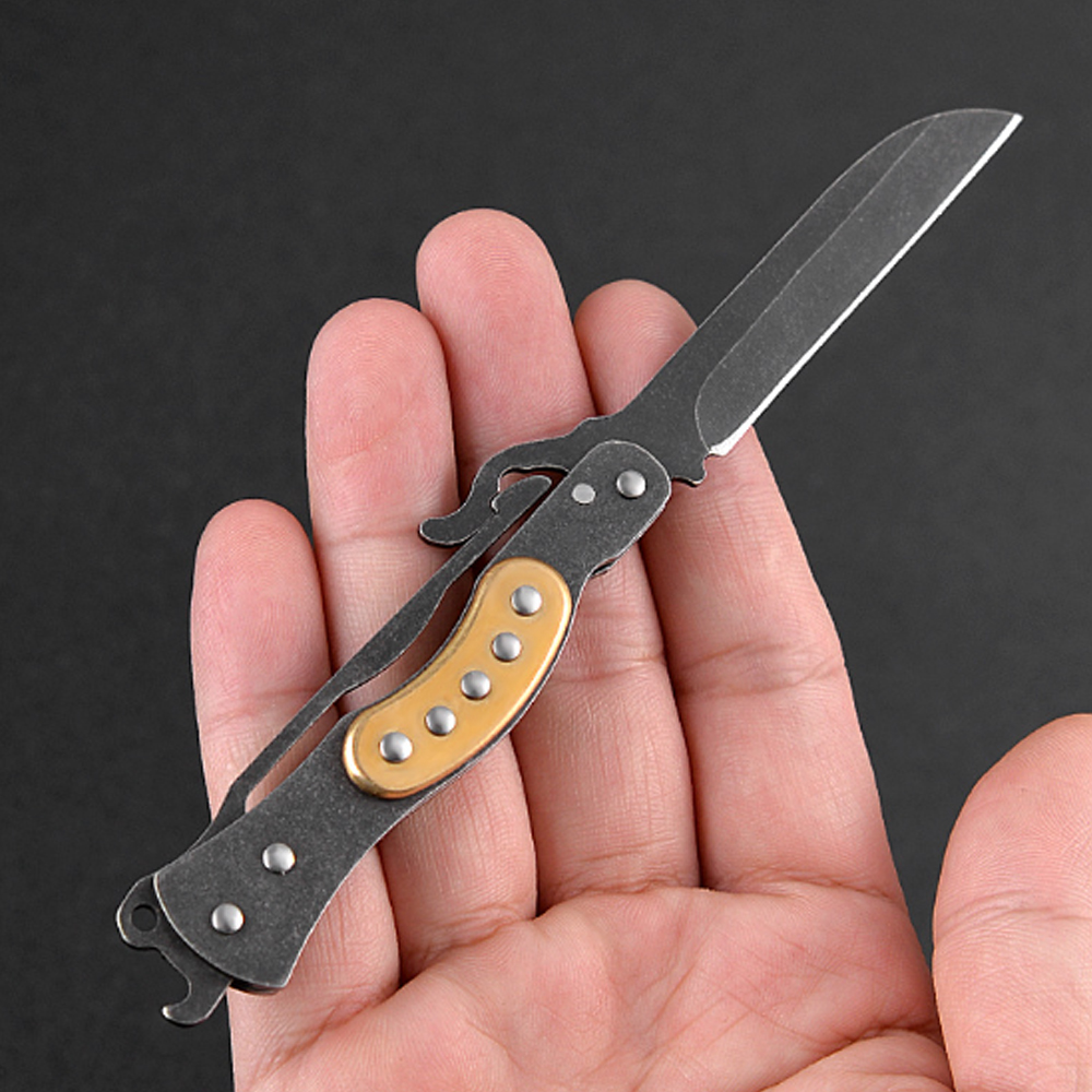 Vintage Collectible Knife - Vintage Tarzı Katlanabilir Cep Tipi Çok