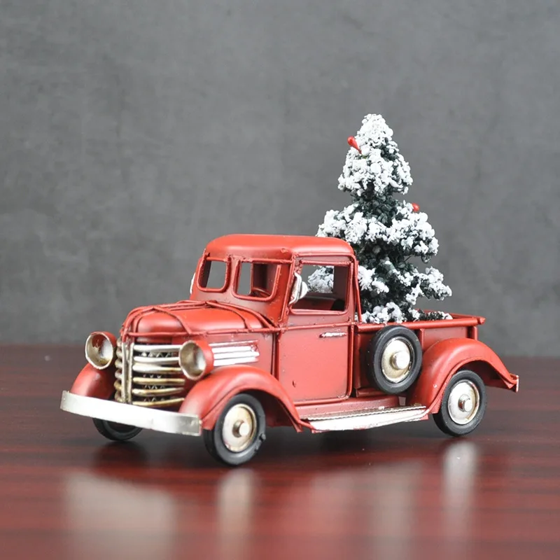 Vintage Collectible Trucks - Noel Yaratıcı Hediyeler Vintage Kamyon Modeli