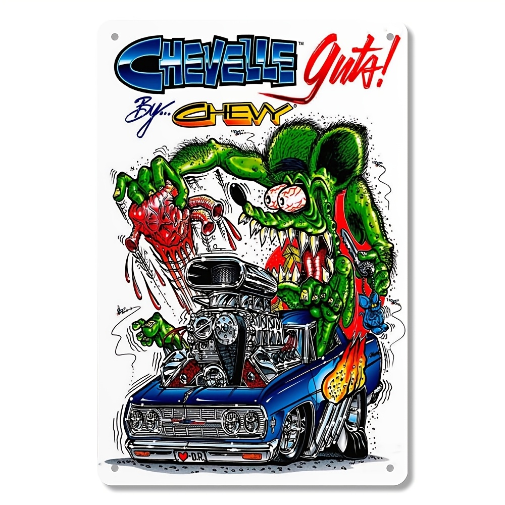 Vintage Collectible Show - Hot Rod Rat Fink Yarış Metal
