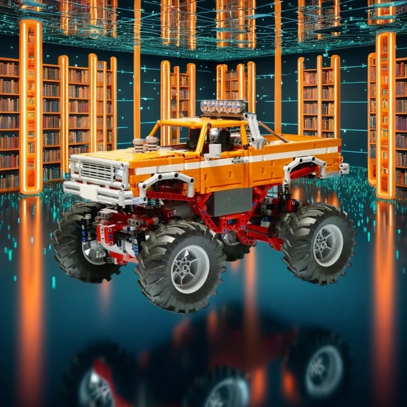 Vintage Collectible Trucks - 1683 parça MOC Teknik Vintage Canavar