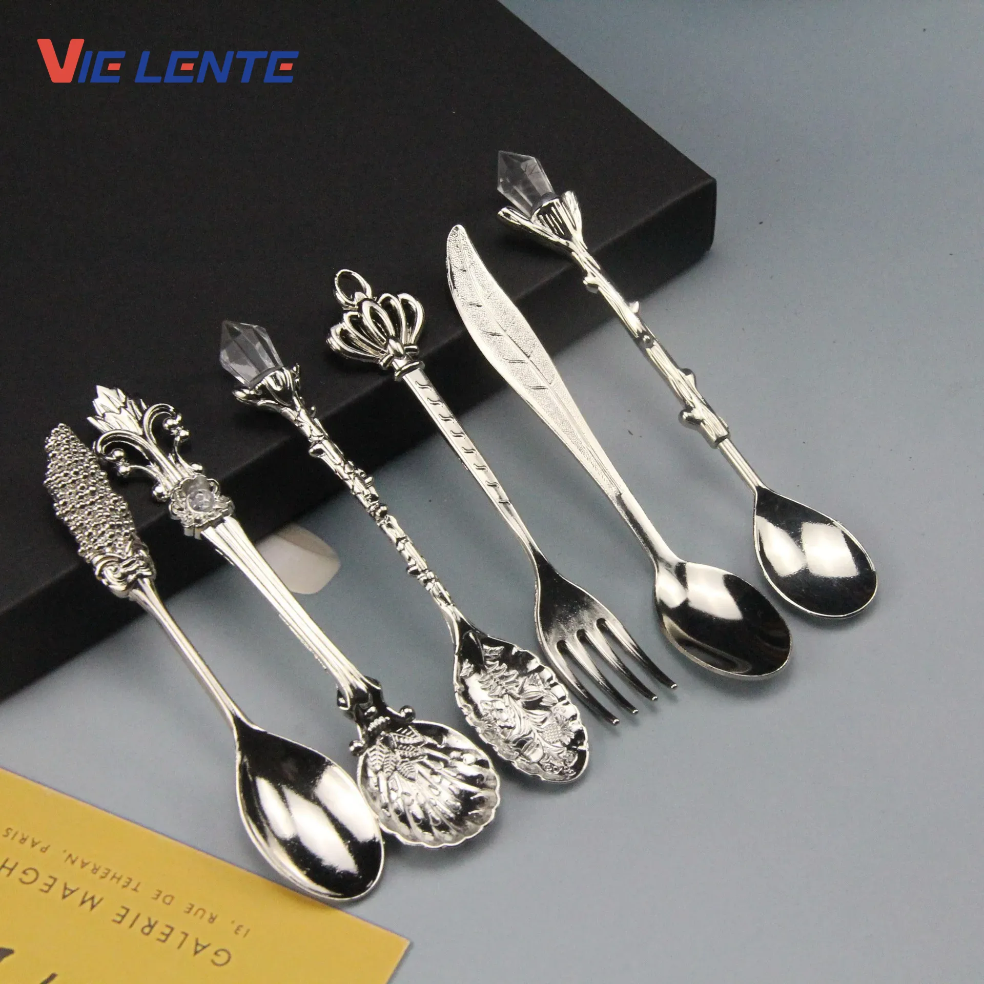 Vintage Collectible Spoons - 6 adet Set Dondurma Kaşığı Reçel