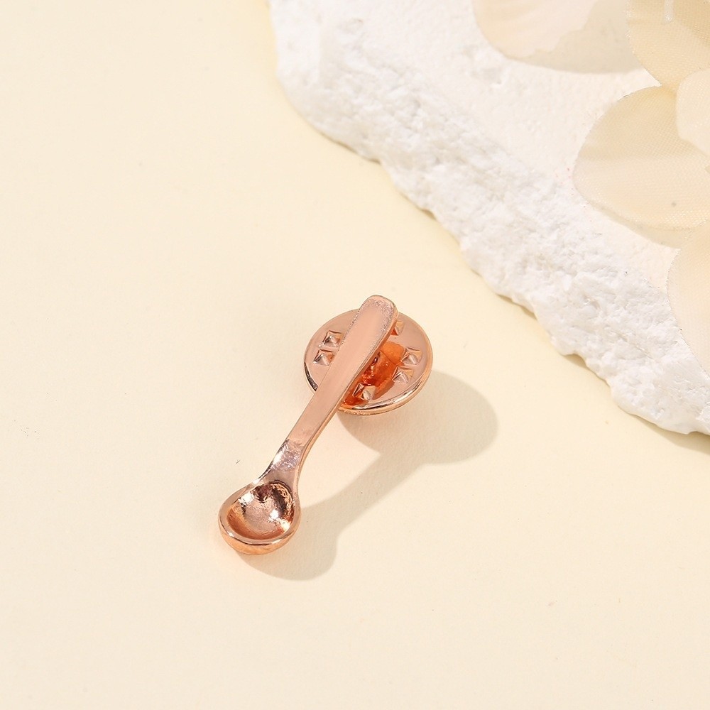 Vintage Collectible Spoons - Hediye Sevimli Tasarım Kaşık Broş Küçük