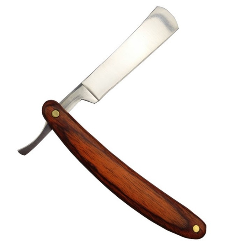 Vintage Collectible Knife - Vintage Ahşap Saplı Düz Kenar Paslanmaz