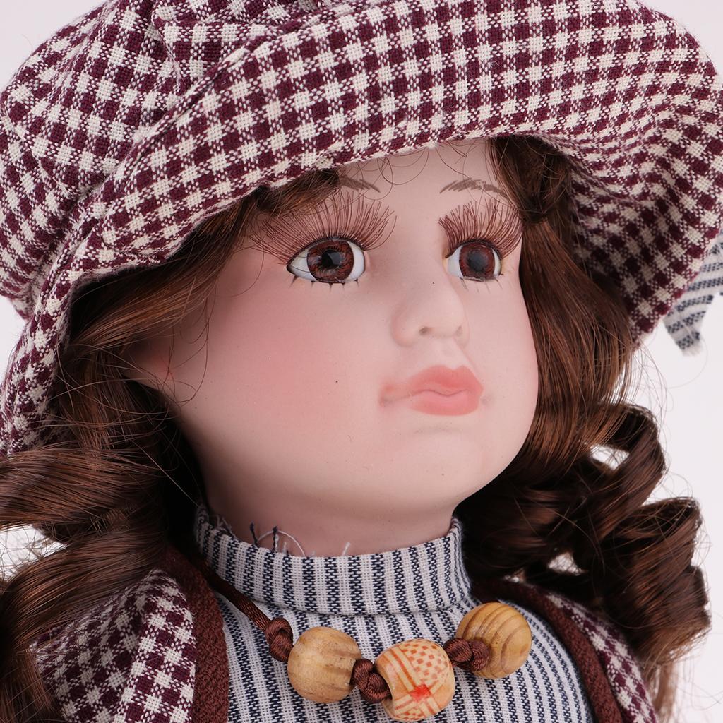 Vintage Collectible Porcelain Dolls - Seramik Porselen Bebek Vintage Şapka 16