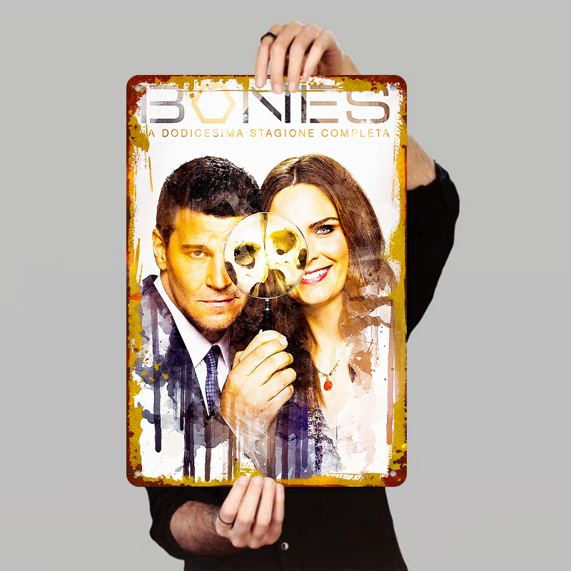 Vintage Collectible Show - Bones Sezon 12 Posteri Metal Tabela