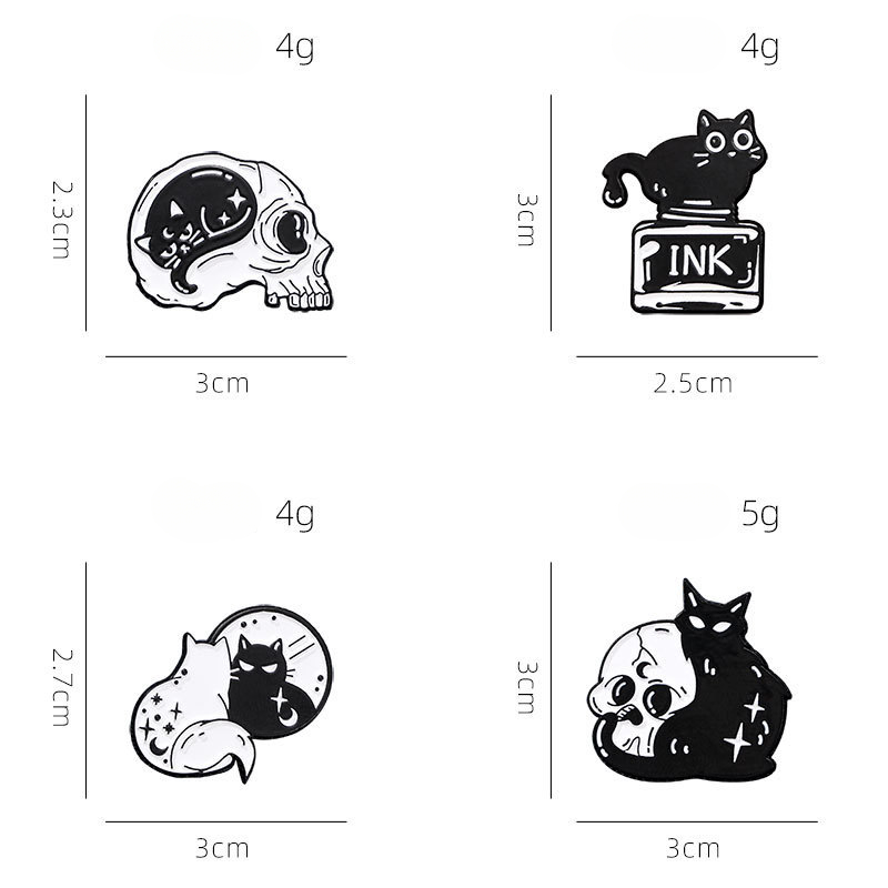 Sevimli Siyah Kedi Koleksiyonu - Vintage Collectible Pins incelemesi ve fiyatı