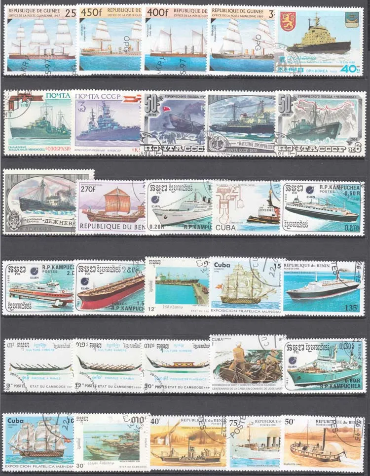 100 Özel Gemiler ve Yelkenli P - Collectible Vintage Postage Stamps incelemesi ve fiyatı