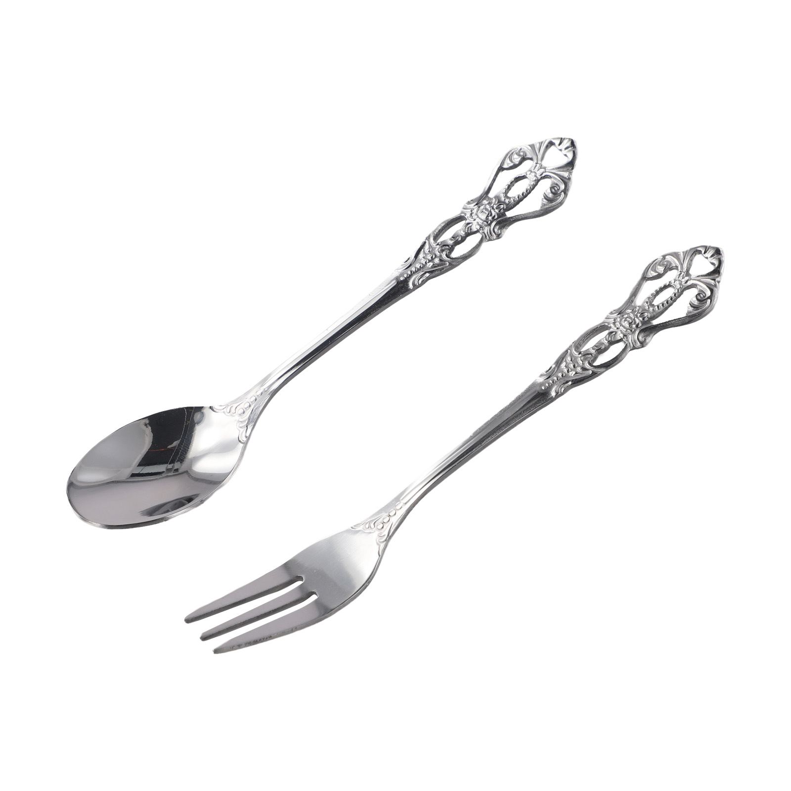 1 çift Vintage Altın Kaşık Çat - Vintage Collectible Spoons incelemesi ve fiyatı