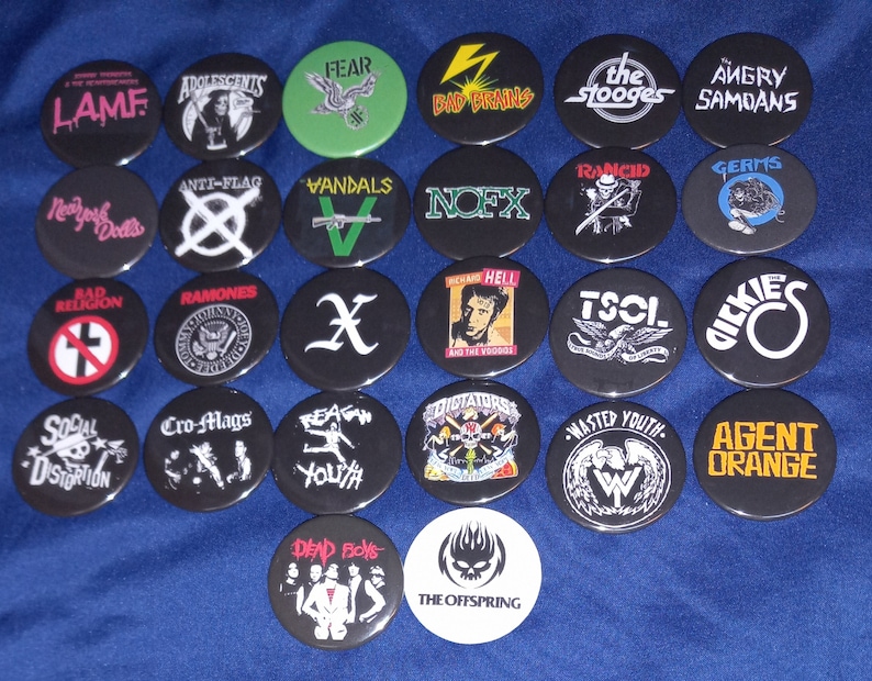 Vintage ABD Punk Rock Grubu Pi - Vintage Collectible Pins incelemesi ve fiyatı