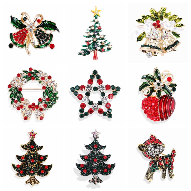 Vintage Rhinestone Noel Broş K - Vintage Collectible Pins incelemesi ve fiyatı