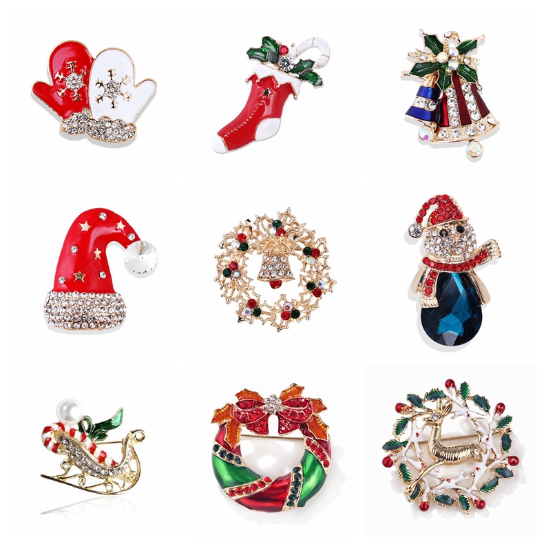 Vintage Rhinestone Noel Broş K - Vintage Collectible Pins incelemesi ve fiyatı