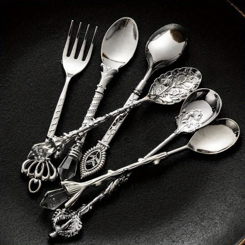 6 adet Vintage kaşık çatal kra - Vintage Collectible Spoons incelemesi ve fiyatı